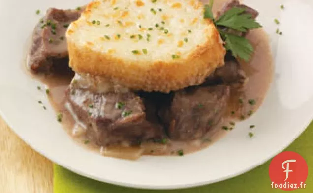 Conseils de Bœuf et Casserole d'Oignons Caramélisés