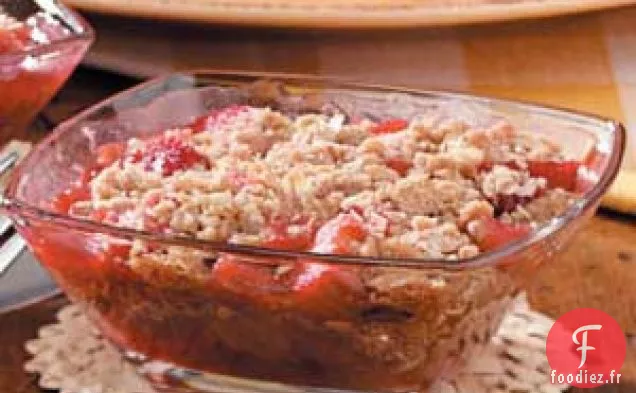 Croustillant de Rhubarbe en Couches