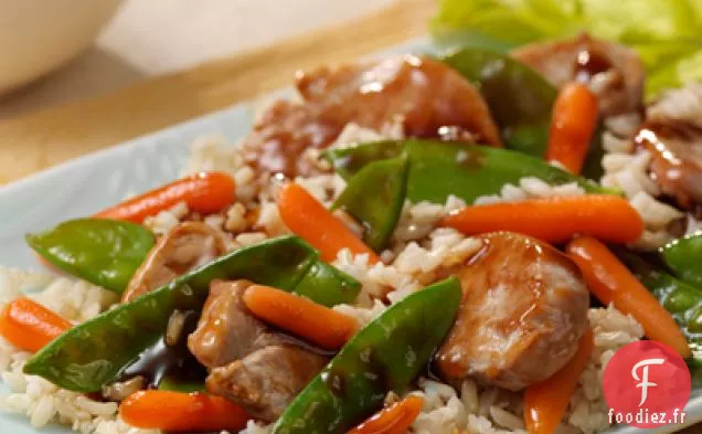 Porc Bbq Sichuan Et Légumes Pour Deux