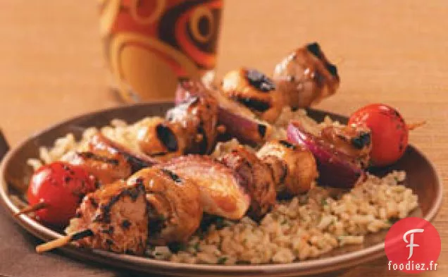 Brochettes de Porc Teriyaki pour Deux