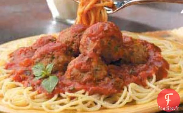 Boulettes de Viande à la Sauce Spaghetti
