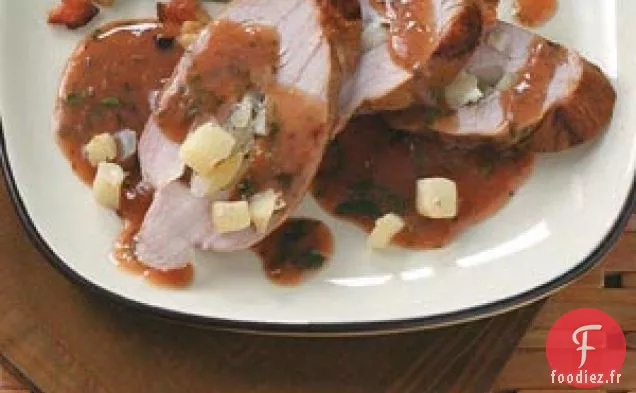 Filets de Porc Farcis aux Pommes