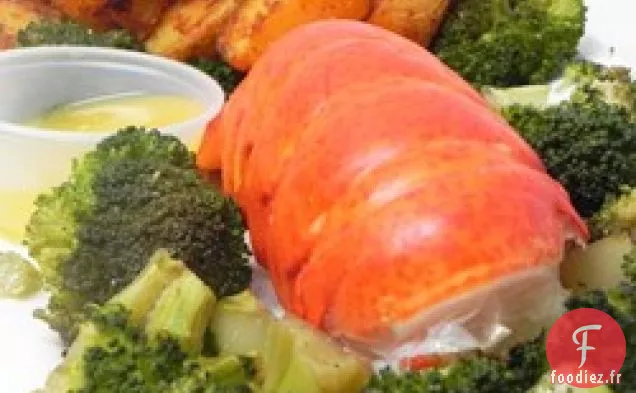 Queues de Homard Cuites à La Vapeur