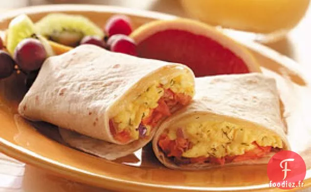 Enveloppements de Saumon Fumé et d'Œufs