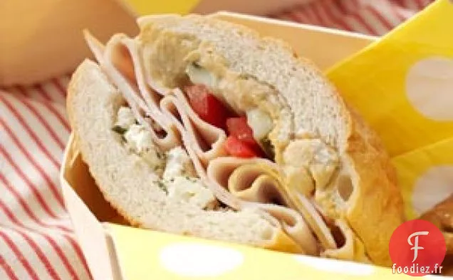 Sandwich Copieux à la Dinde et à la Feta