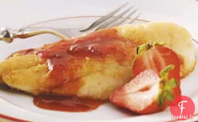 Poisson-Chat avec Sauce aux Fraises Salées