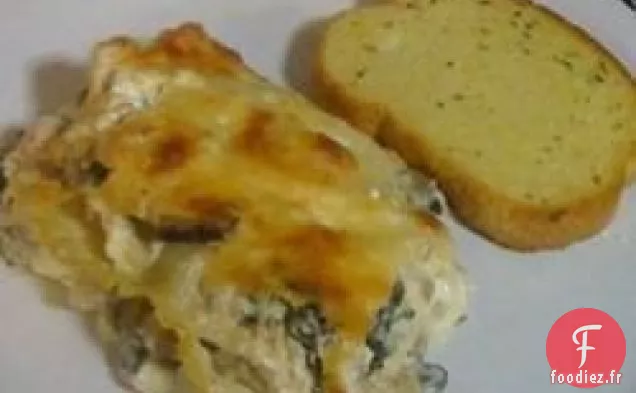 Lasagne Alfredo au Poulet et aux Épinards
