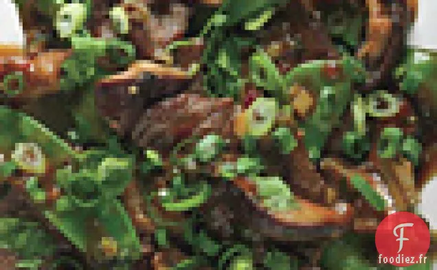 Sauté de Bœuf, Shiitake et Pois Mange-tout