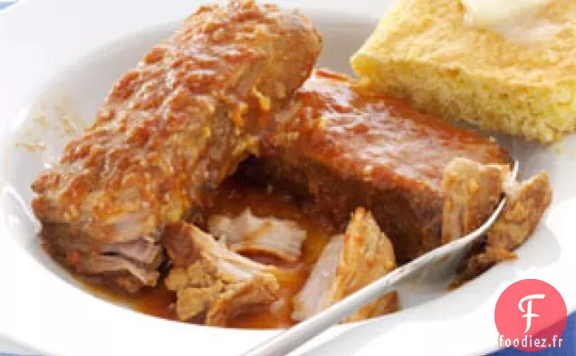Côtes de Porc BBQ Cuites Lentement