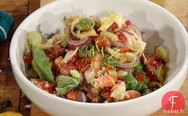 Salade de Homard Cuit à La Vapeur