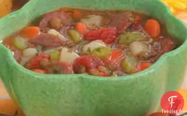 Ragoût de Lentilles à la Saucisse