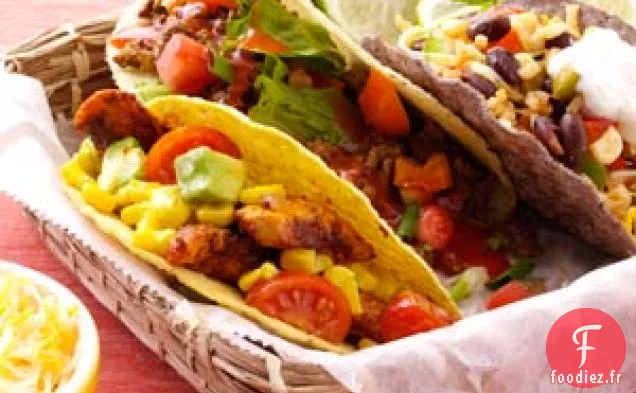 Tacos aux Haricots Noirs et au Maïs