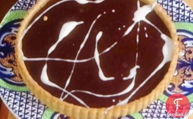 Tarte au Chocolat Aigre-Douce Glacée à l'Anisette: Torta di Cioccolata Amara con Glasse di Anice