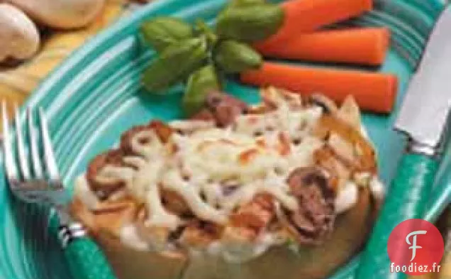 Sandwichs au Poulet à Face Ouverte