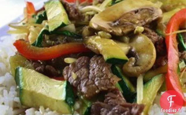 Boeuf Asiatique Aux Pois Mange-Tout