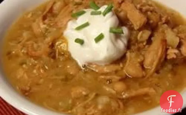 Dinde à la Mijoteuse et Piment aux Haricots Blancs