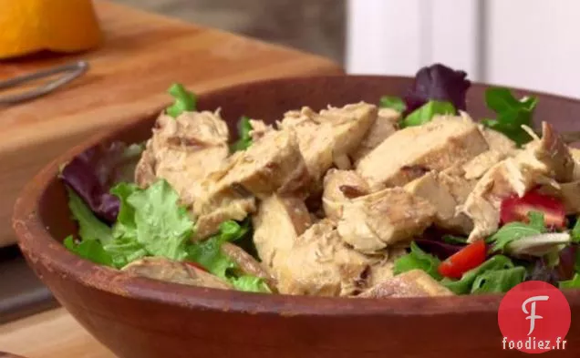 Salade de Poulet Grillé Spéciale du Vendredi avec Vinaigrette à l'Orange au Miel
