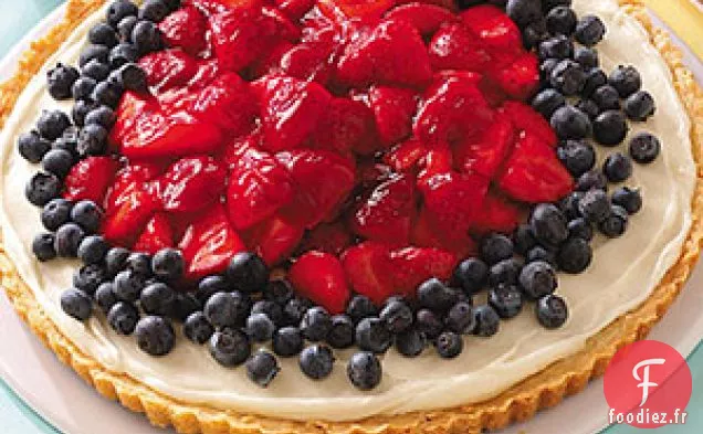 Pizza aux Fruits Patriotique