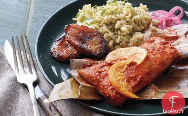 Feuille de Bananier Mahi Mahi Aux Agrumes et Piments