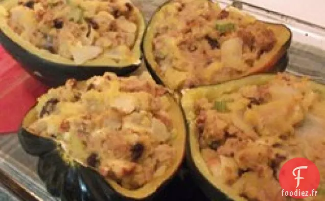 Courges d'Hiver Farcies au Four