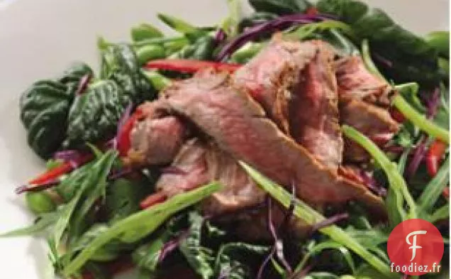 Salade De Steak Poêlé À L'Edamame Et à la Coriandre