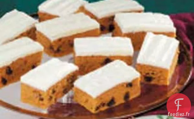 Barres de Citrouille aux Raisins Secs
