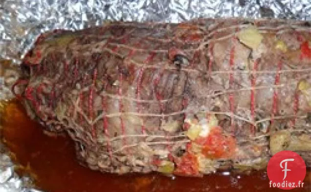 Gigot d'Agneau Farci à la Grecque
