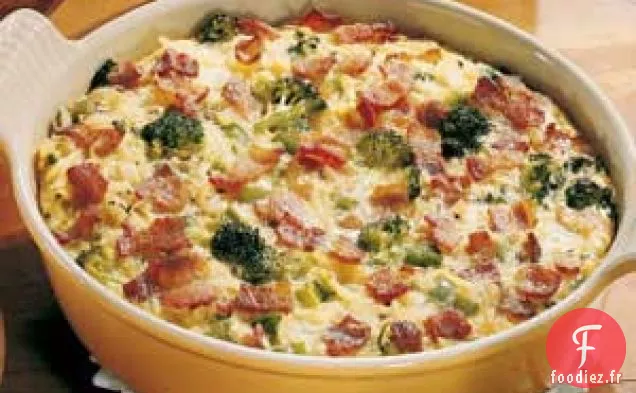 Frittata de Bacon aux Légumes
