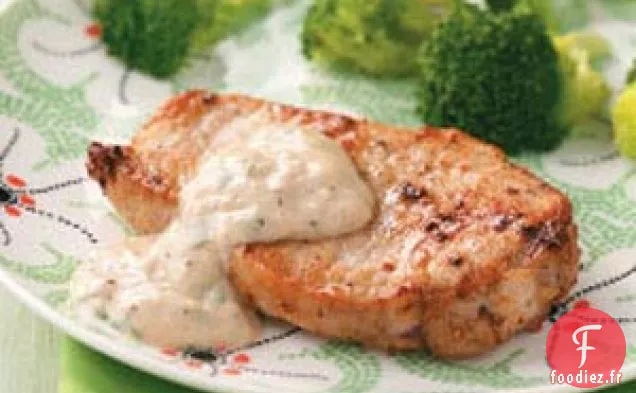 Côtelettes de Porc à la Sauce Parmesan pour Deux
