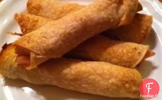 Taquitos de poulet cuits au four