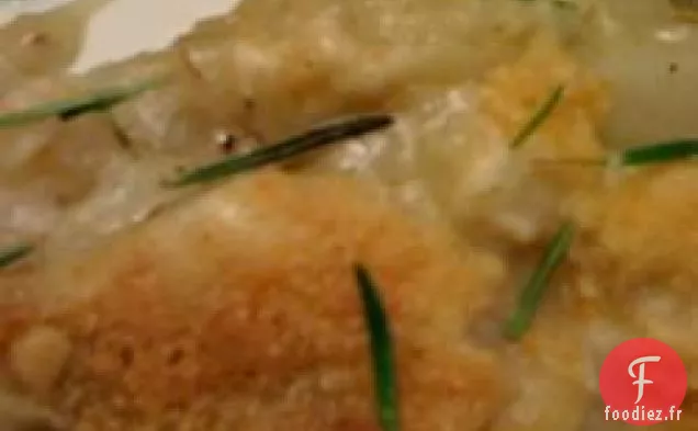 Pommes de Terre Festonnées À L'Ail Rôti