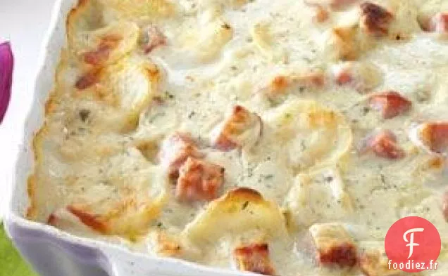 Pommes de Terre Festonnées au Cheddar Blanc