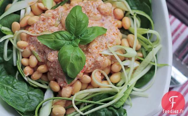 Fèves De Soja, Courgettes Et Vinaigrette Thaïlandaise