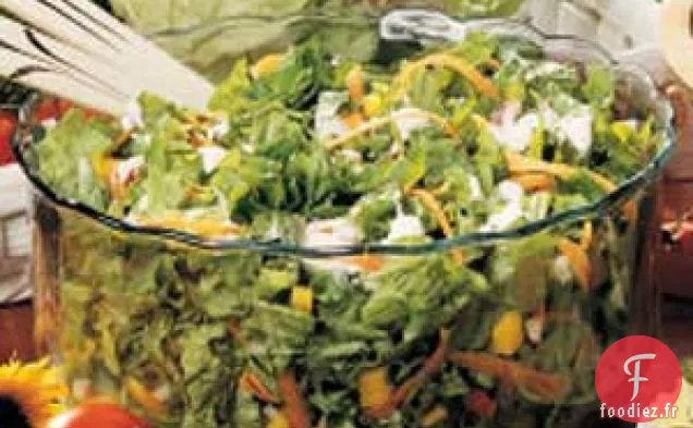 Laitue avec Vinaigrette au Fromage Bleu