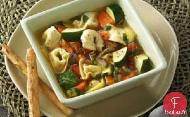 Soupe de Tortellinis aux Légumes