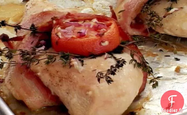 Poulet au Bacon, Tomate et Thym