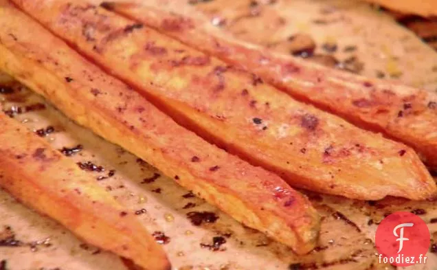 Frites de Patates Douces Rôties