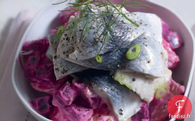 Salade de hareng aux pommes de terre et betteraves