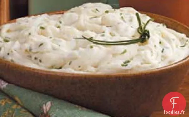 Purée de Pommes De Terre Crémeuse à La Ciboulette