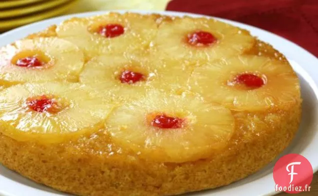 Gâteau Ananas-Compote de Pommes à l'Envers