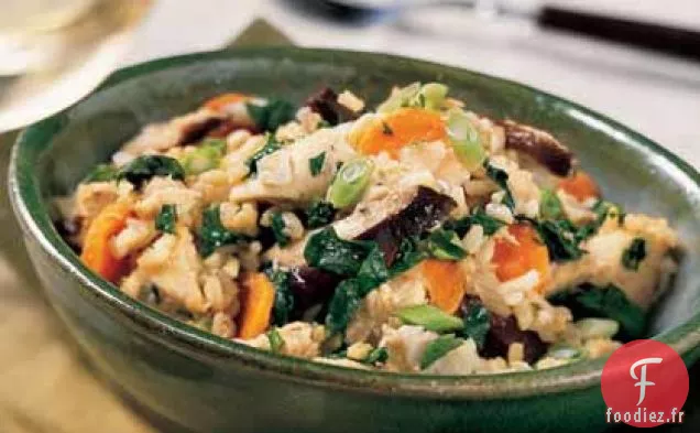 Poulet Miso au Riz Brun