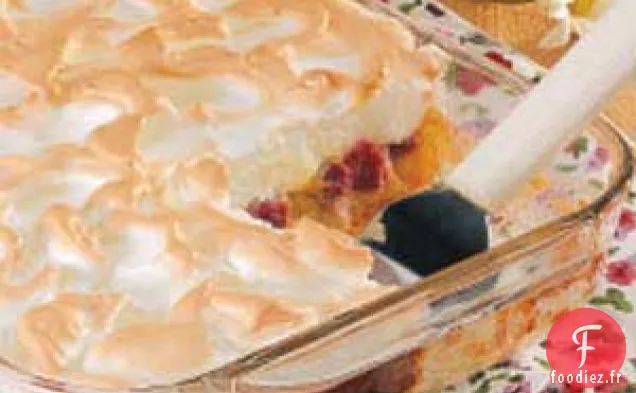 Dessert à la Meringue à la Rhubarbe
