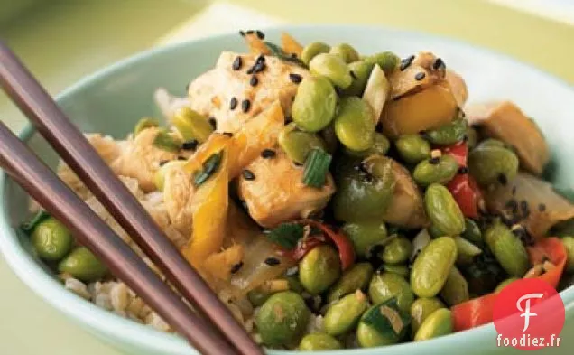 Bol Edamame au Poulet au Sésame