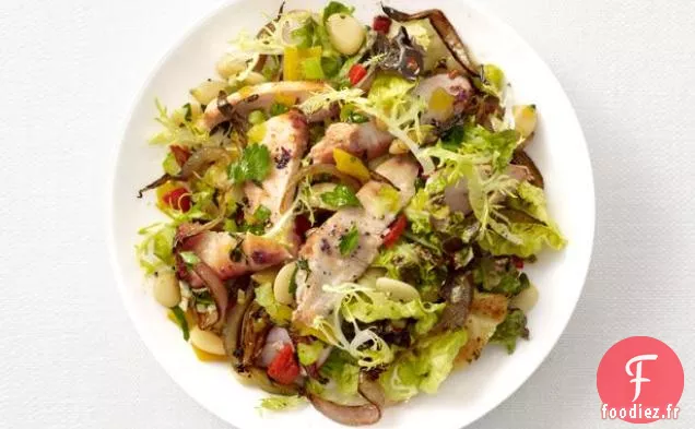 Salade Tiède de Poulet et Haricots au Beurre
