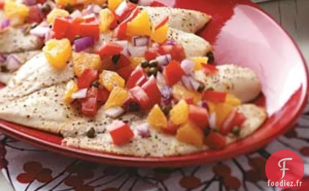Tilapia à la Tomate-Relish Orange