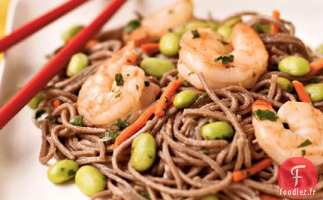 Salade de Nouilles Soba avec Vinaigrette aux Agrumes