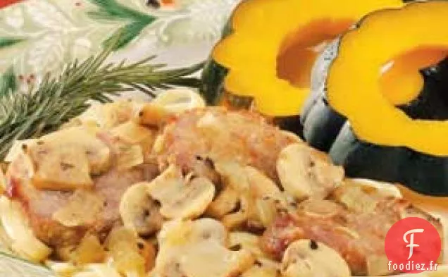 Pétoncles de Porc aux Champignons