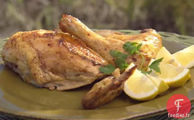 Poulet à la bière à l'arrière