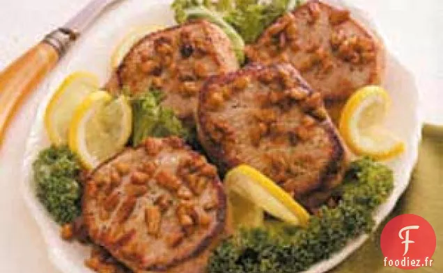 Côtelettes de Porc Citron-Pacanes
