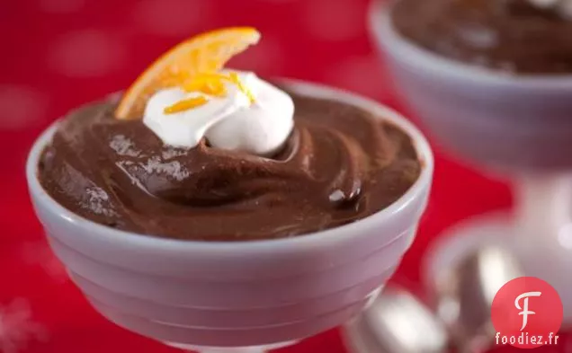 Mousse au Chocolat Expresso avec Crème Fouettée au Mascarpone à l'Orange